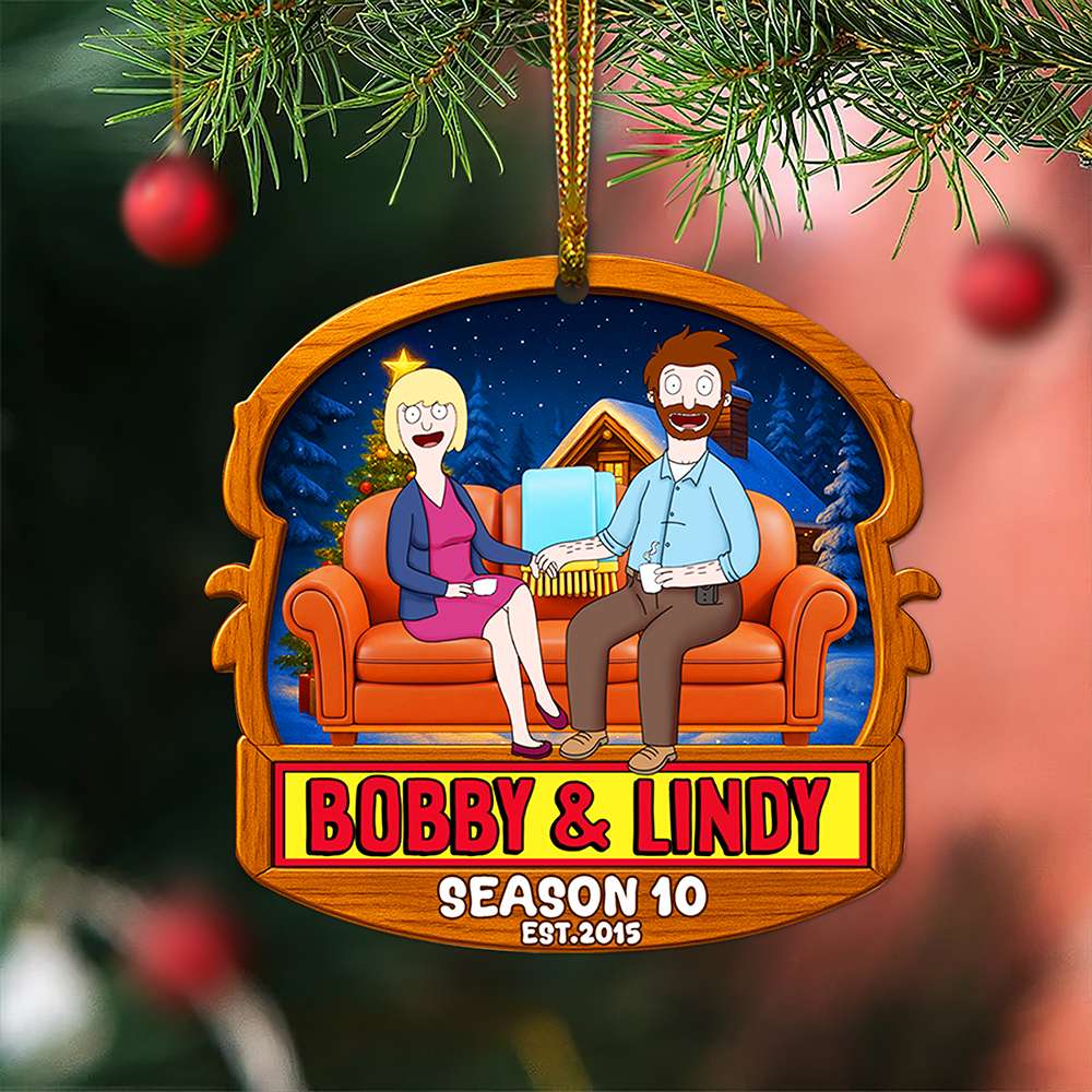 Griddle Love Couple Christmas Ornament - Personalized Anniversary Gifts For Couple 06OHLU130825PA-Homacus