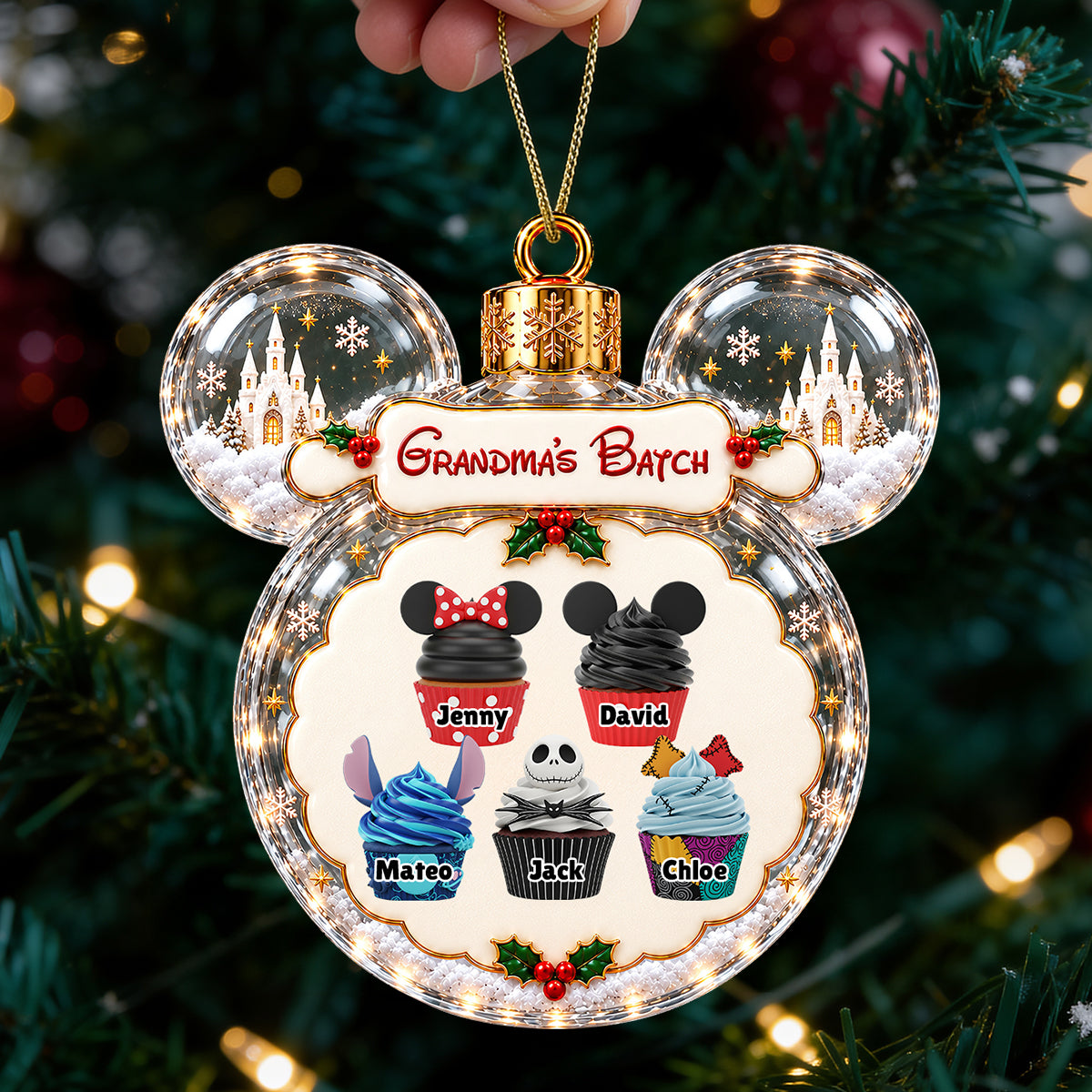 Grandma's Batch Ornament - Personalized Christmas Gifts For Grandma 02ohdt070926-Homacus