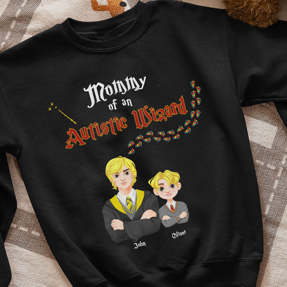 Personalized Gifts For Autism Awareness Family Shirt Wizard Family 04KAMH220225PA-Homacus