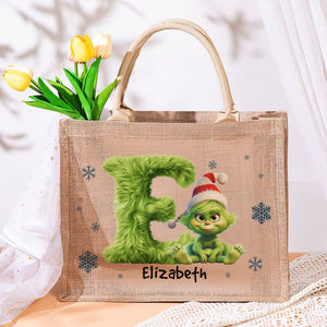 Custom Alphabet Letters Gifts For Fans Jute Tote Bag 01kaqn161124-Homacus