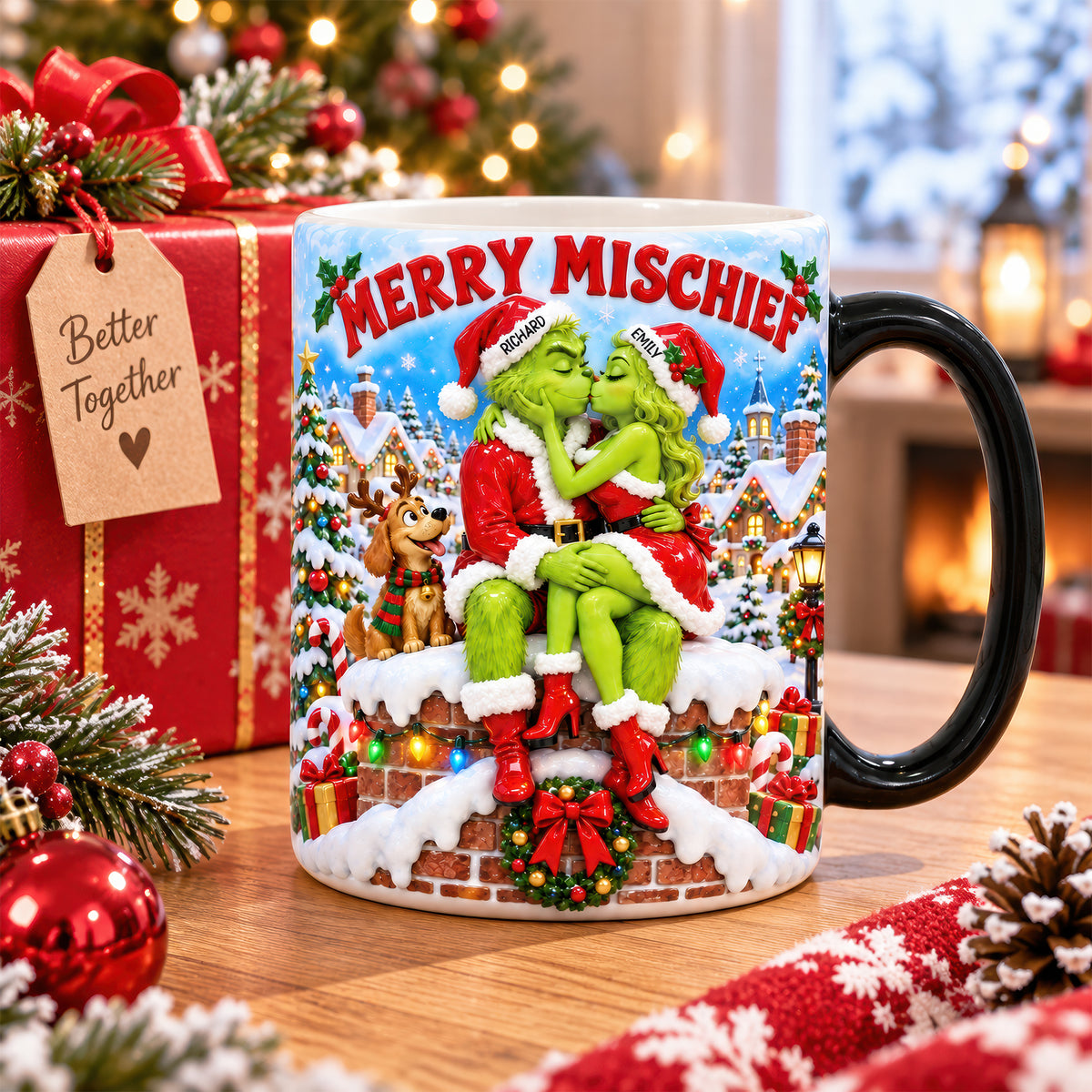 Merry Mischief Couples Magic Mug - Personalized Christmas Gifts For Couples 01tyqn170926-Homacus