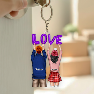 Personalized Gifts For Couple Keychain 021acpu131124-Homacus