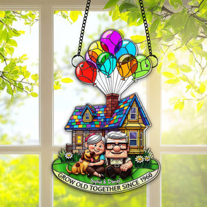 Grow Old Together Suncatcher - Personalized Anniversary Gifts For Old Couples 07OHLU140725-Homacus