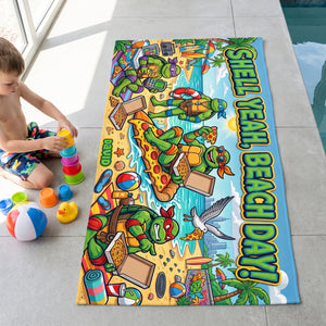 Shell Yeah, Beach Day Beach Towel - Personalized Gifts 04tyqn160726-Homacus