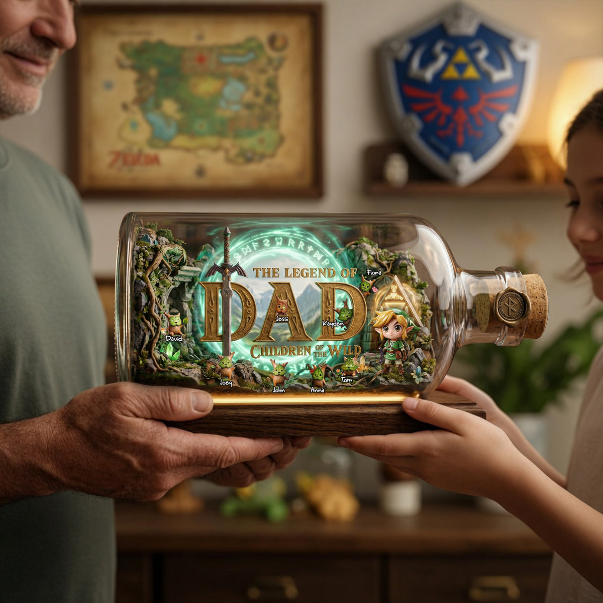 Dad Of The Kingdom Acrylic Plaque - Personalized Gifts For Dad 01TOLU290426-Homacus