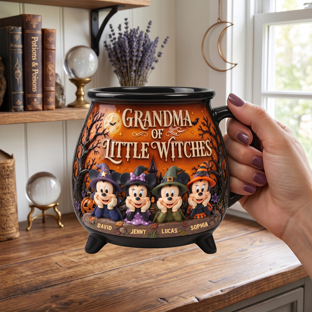Little Witches Cauldron Mug - Personalized Gifts For Halloween 01tytn200826-Homacus