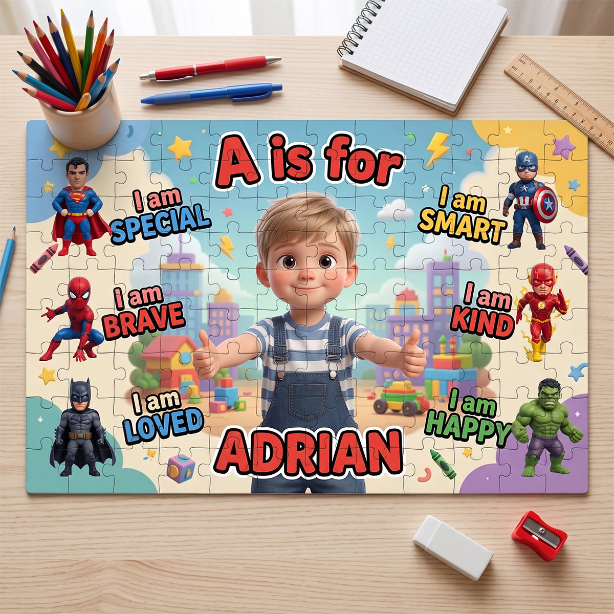 Happy Memories Jigsaw Puzzle - Custom Photo Gifts For Kids 02NATN060726-Homacus