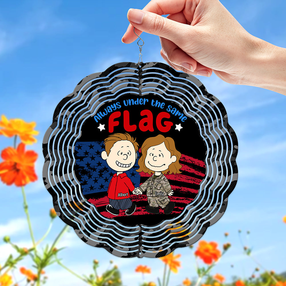 Personalized Gifts For Veteran Couple Wind Spinner 05toqn170125hg-Homacus