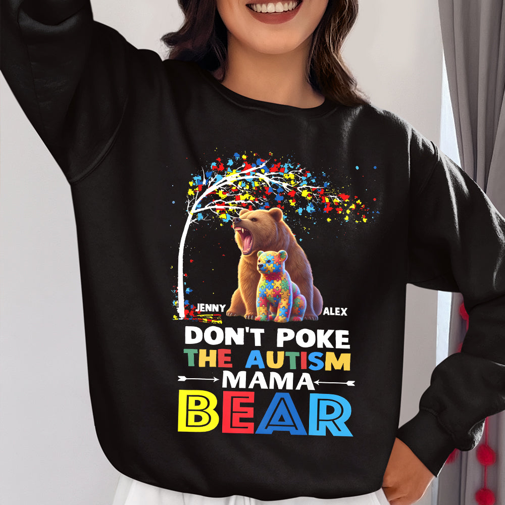 Personalized Christmas Gifts For Mom Shirt Autism Mama Bear 01OHMH070325-Homacus