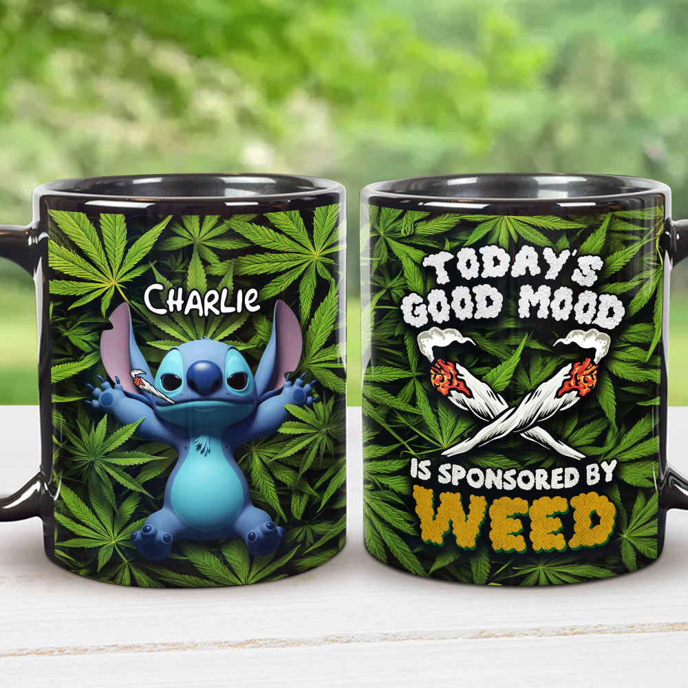 Happy Tropical Alien Coffee Mug - Personalized Gifts For Weed Lovers 02TODT090625-Homacus