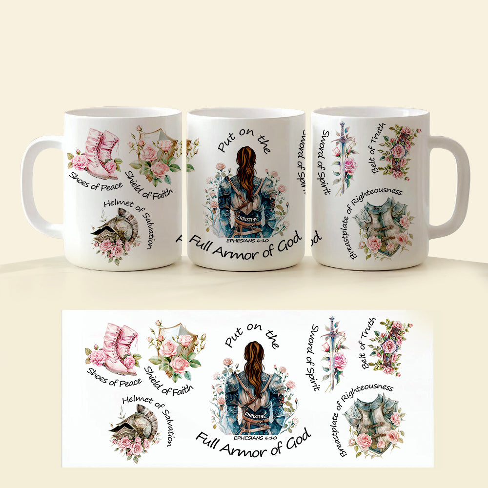 Kneeing Knight Mug Personalized Gifts for Faith Warriors 01HUDT090625-Homacus