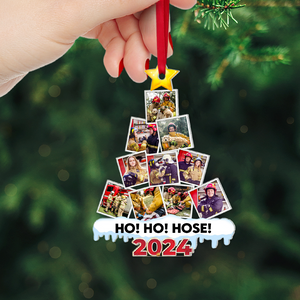 Firefighter Custom Photo Acrylic Christmas Ornament 09HUPU260924 ct141124-Homacus