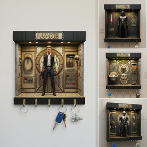 Cosmic Wood Key Hanger - Personalized Gifts For Cosmic Lovers 02kita161225-Homacus