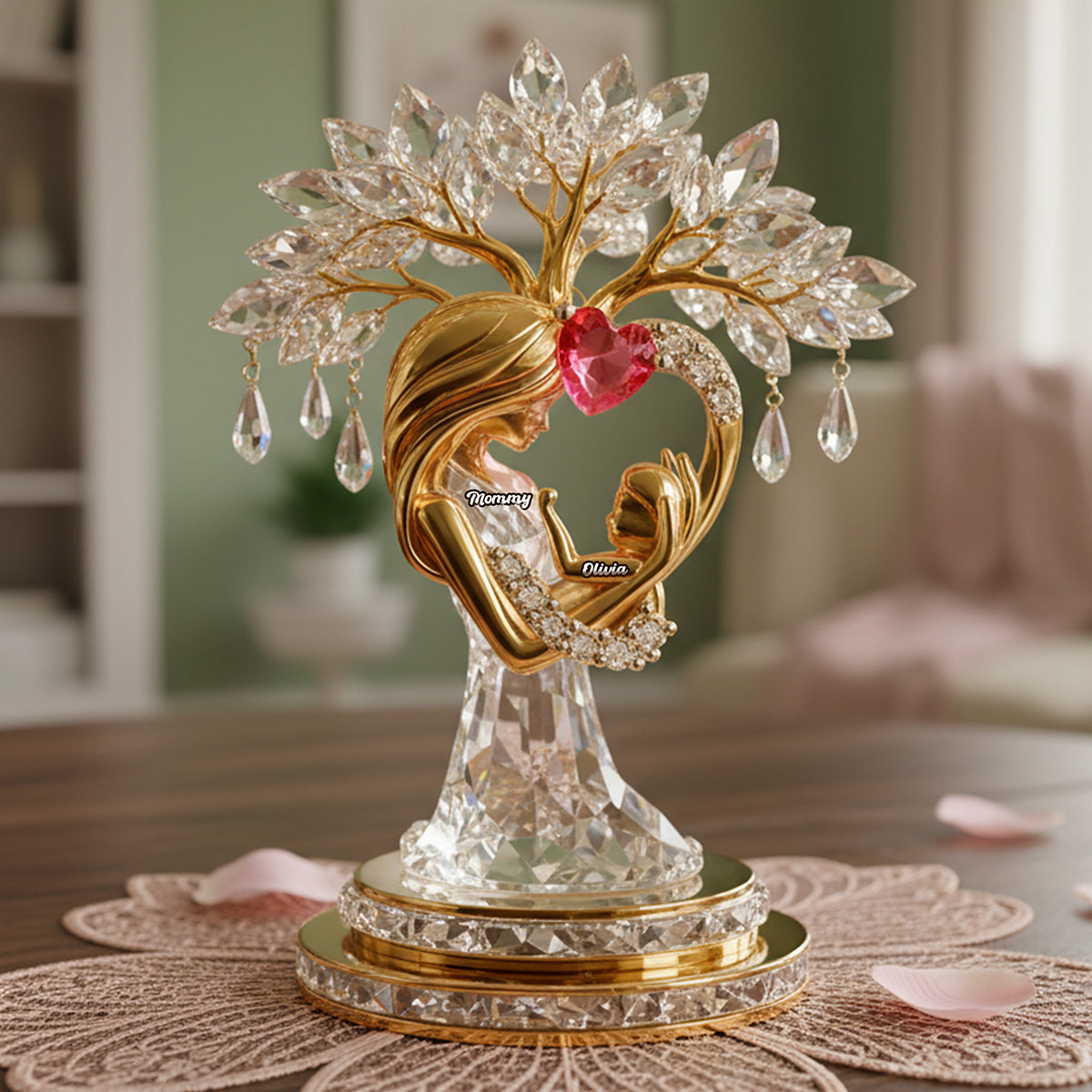 Gracefully Elegant Mom Tree Acrylic Plaque - Personalized Gifts For Mother's Day 03kita180326-Homacus