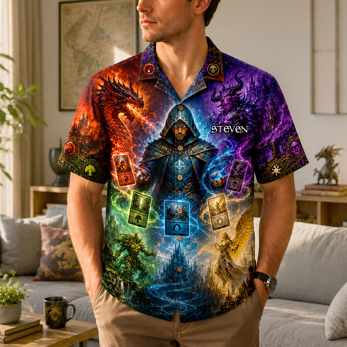Fantasy Warrior Hawaiian Shirt - Personalized Gifts For Fantasy Lovers 03nadh290626-Homacus