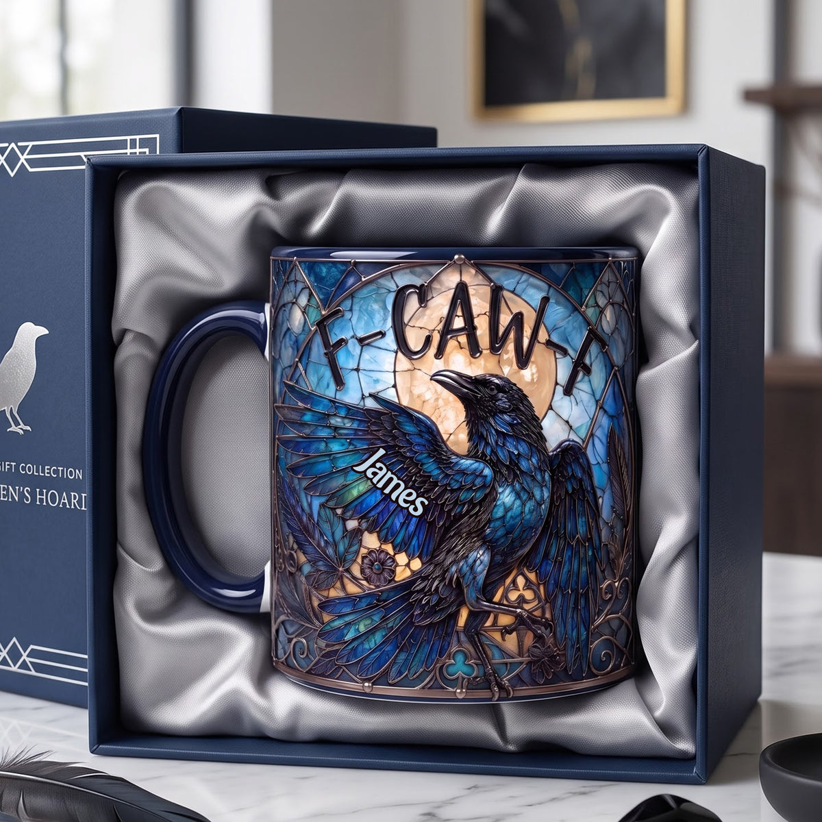 Attitude Raven Accent Mug, Personalized Gifts For Gothic Occult Lovers 03qhlu010826-Homacus