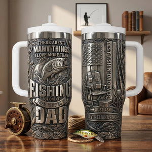 Bold Fishing Dad 40oz Tumbler With Handle, Personalized Gifts For Fishing Dad 05qhtn280426-Homacus
