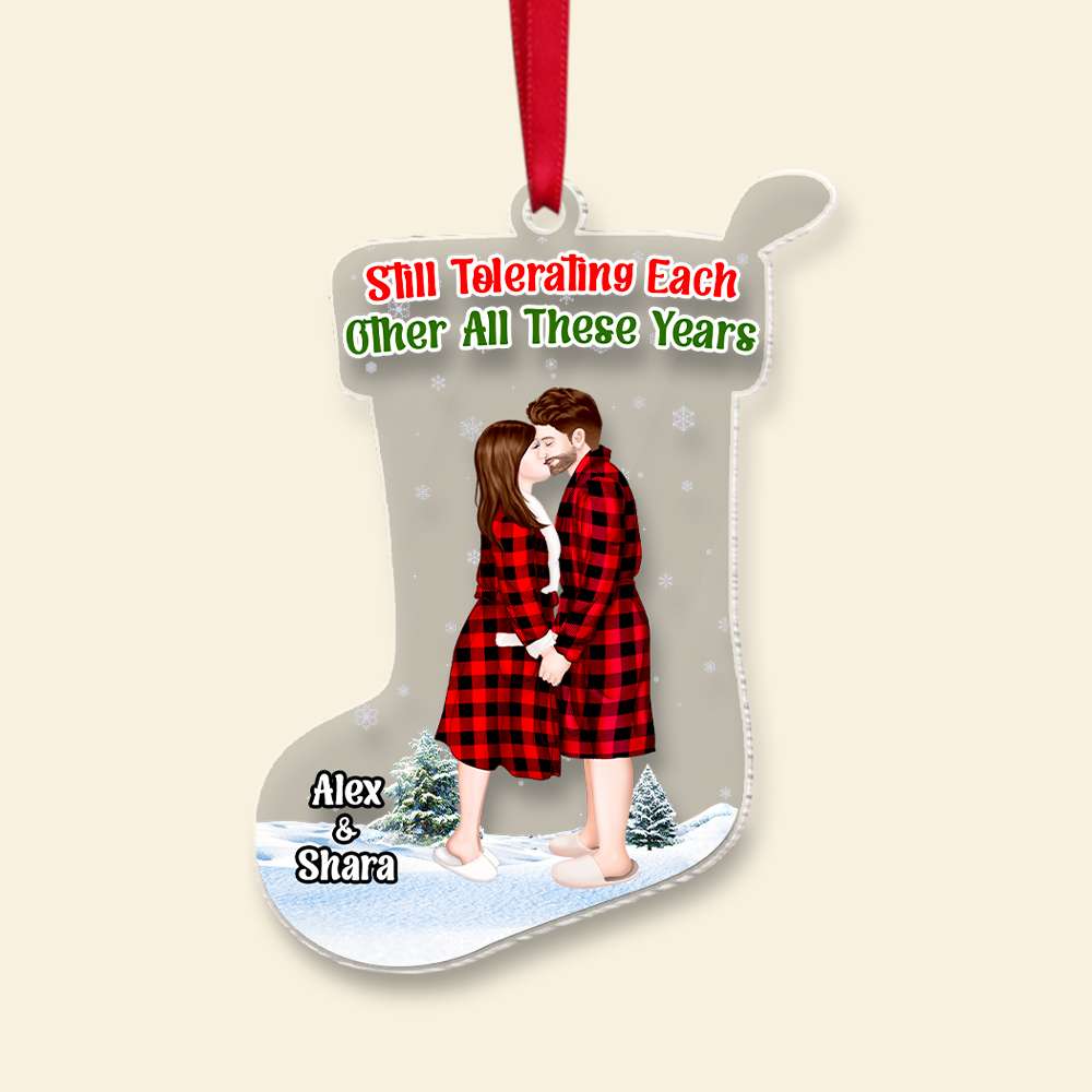 Personalized Christmas Gift For Couple Ornament 02OHMH231024PA-Homacus