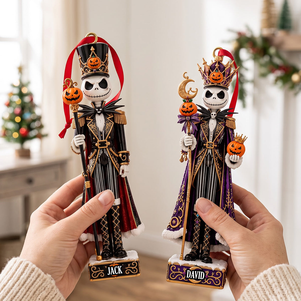 Skeleton Nutcracker Christmas Ornament - Personalized Gifts For Christmas 03tytn171026-Homacus