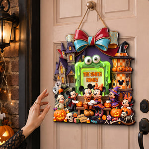 Mystical Spooky Family Acrylic Sign - Personalized Halloween Gifts For Family 011padh130826