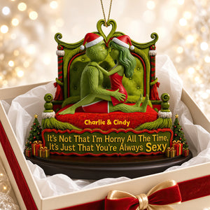 Playful Couple Acrylic Ornament - Personalized Christmas Gifts For Couple 01ohdt150926