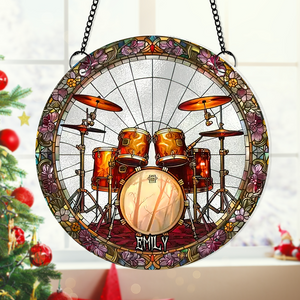 Personalized Gifts For Drum Lovers Suncatcher Ornament 02acpu300824-Homacus