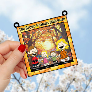 Personalized Gifts For Family Suncatcher Ornament 04kaqn050824hh Halloween-Homacus