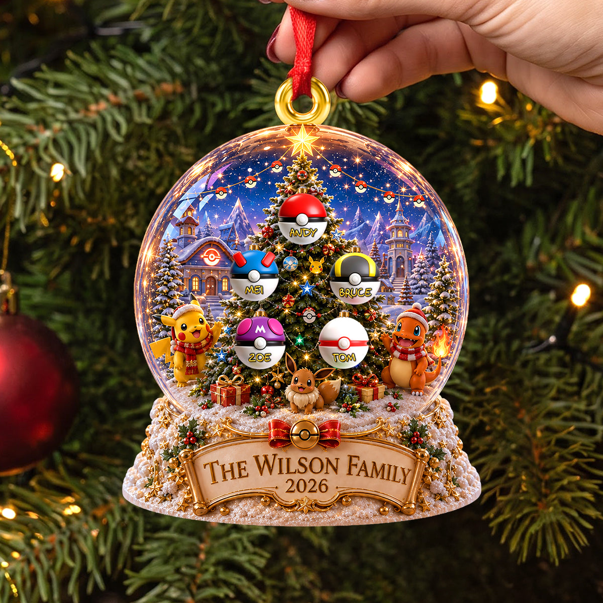 Fantasy Balls Acrylic Ornament, Personalized Christmas Gifts 05NADH280826-Homacus