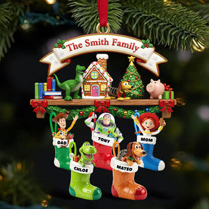 Cute Animated Characters Ornament Personalized Christmas Gifts For Family 03hudt051125-Homacus