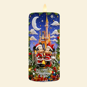 Romantic Couple Festive Season LED Candle, Personalized Christmas Gifts For Couple 05qhdt060925-Homacus