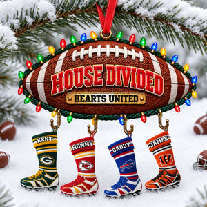 House Divided Christmas Ornament - Personalized Gifts For Sport Lovers 04ohlu101026-Homacus