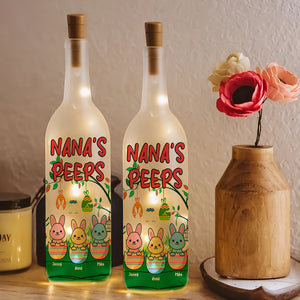 Personalized Gifts For Grandma Bottle Lamp Bunny Eggs Easter's Day 01OHMH260225-Homacus