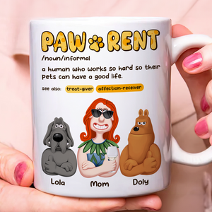 Personalized Gifts For Pet Lovers Coffee Mug Pawrent 07topu070325pa-Homacus