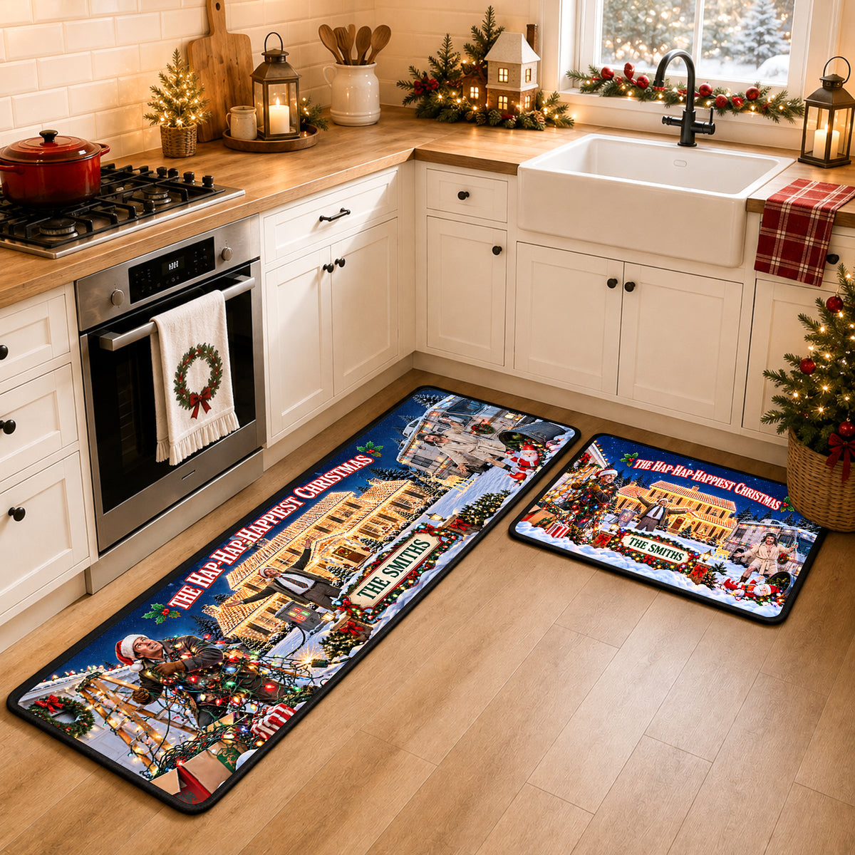 The Happiest Christmas Runner Rug - Personalized Funny Gifts For Movie Lovers 05haqn240926-Homacus