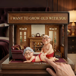 Old Naughty Couple Acrylic Plaque - Personalized Gifts For Couple 05ohlu090626-Homacus