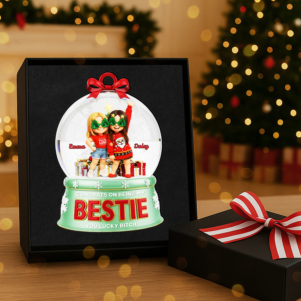 Personalized Gifts For Christmas, Bestie Custom Photo Acrylic Ornament 02pgta230925-Homacus
