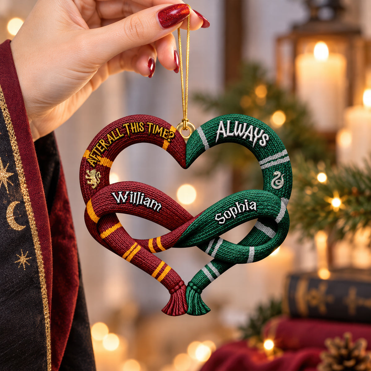 Two Houses One Heart Christmas Ornament - Personalized Gifts For Couple 01toqn220926