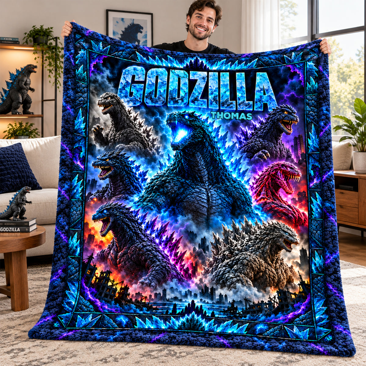 Giant Monster Blanket - Personalized Gifts 02nalu091026-Homacus