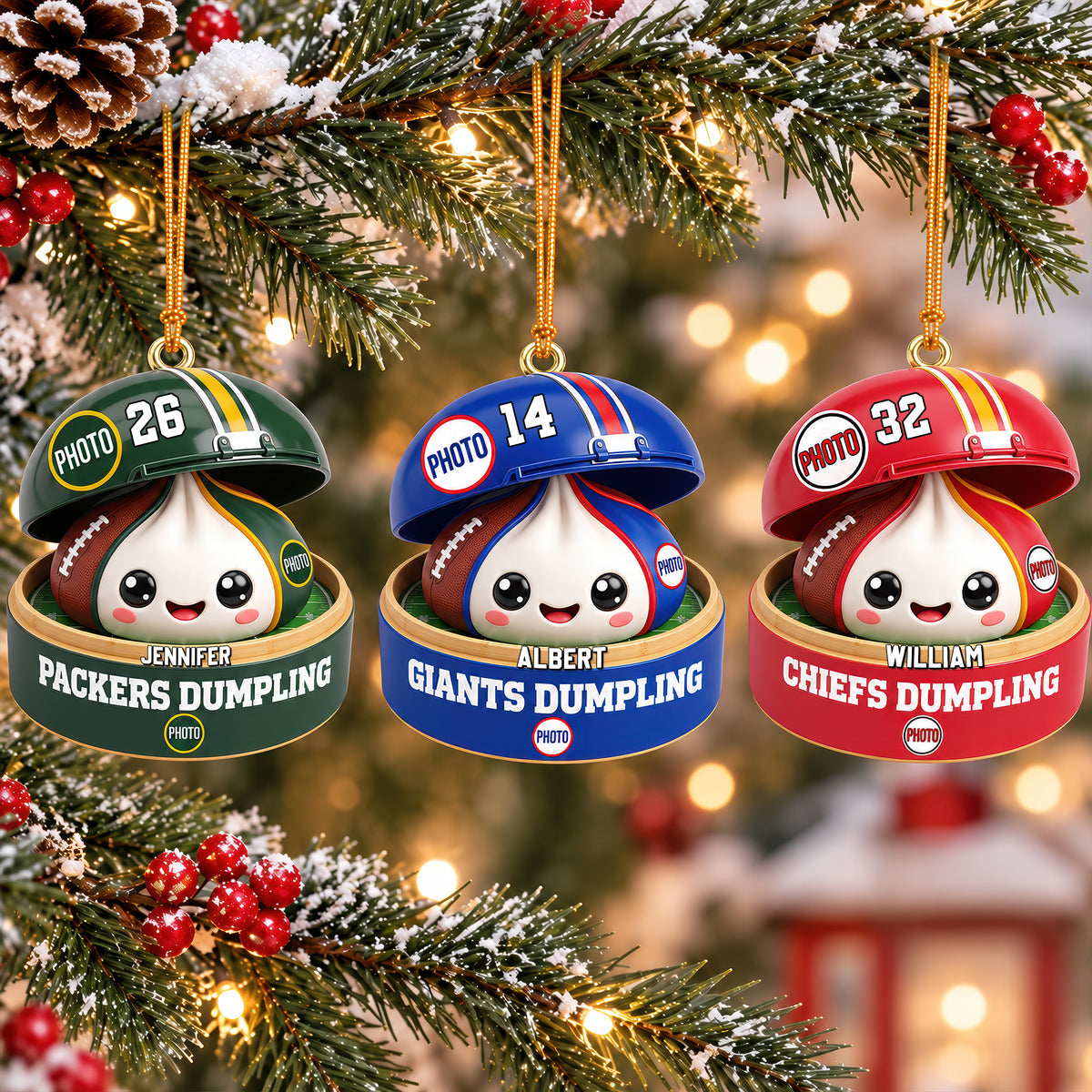 Sport Dumpling Ornament - Personalized Gifts For Sport Fans Christmas Ornament 02HUQN250926