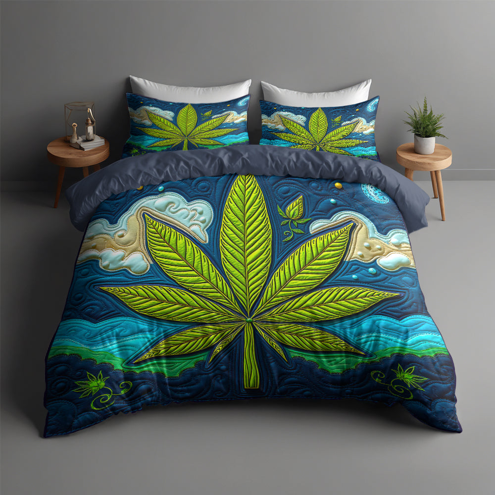 Weed Quilt Bedding Set 023hutn060225-Homacus