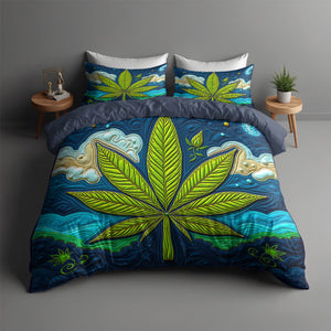 Cannabis Quilt Bedding Set 023hutn060225-Homacus