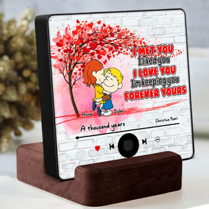 Custom Music & Photo Fridge Magnet Gifts For Couple Cartoon Characters 02KALU171224HG-Homacus