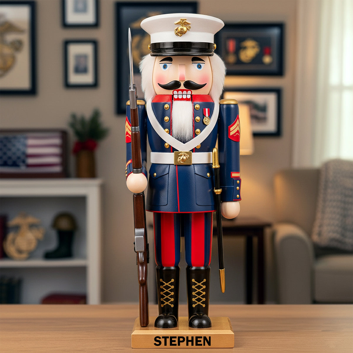 Service Pride Nutcracker Acrylic Plaque - Personalized Gifts For Veteran 04HYLU170925-Homacus