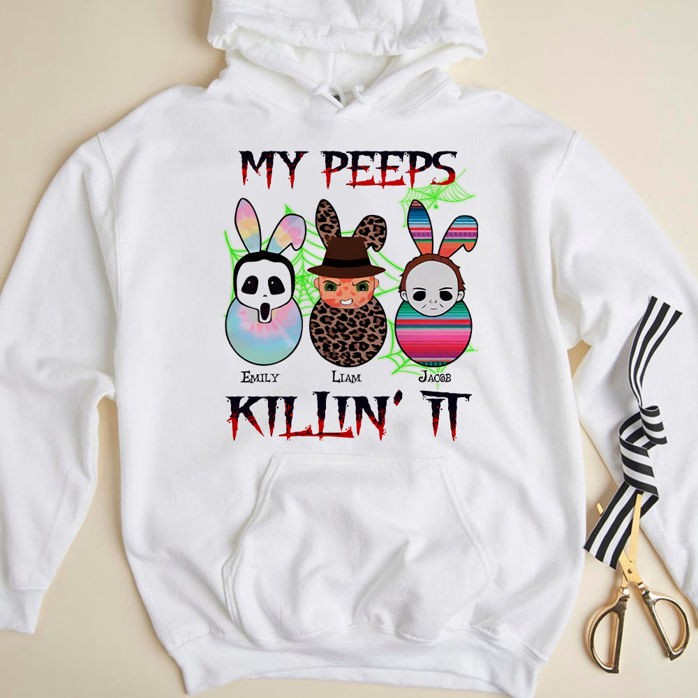 Personalized Gifts For Family Shirt My Peeps Killin It 01KAPU210224-Homacus