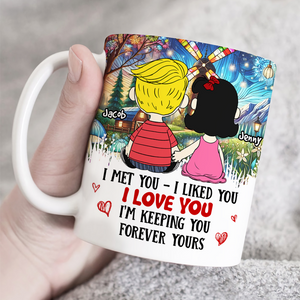 Personalized Gifts For Cartoon Lover Mug Couple Lover I Met You I Like You 06xqpu161224hg-Homacus