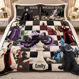 Mystical Villains Chess Quilt Bed Set - Personalized Gifts 05hadt061026-Homacus