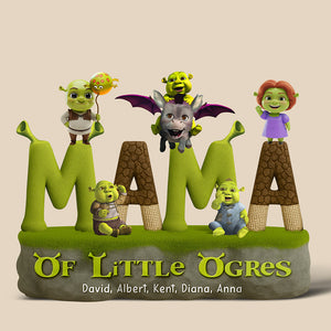 Green Monsters Mom Plaque - Personalized Gifts For Mother 05qhqn170425-Homacus