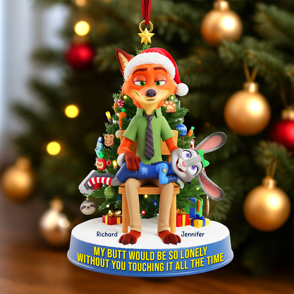 Cheeky Couple Ornament - Personalized Gifts For Couple 02naqn170925-Homacus