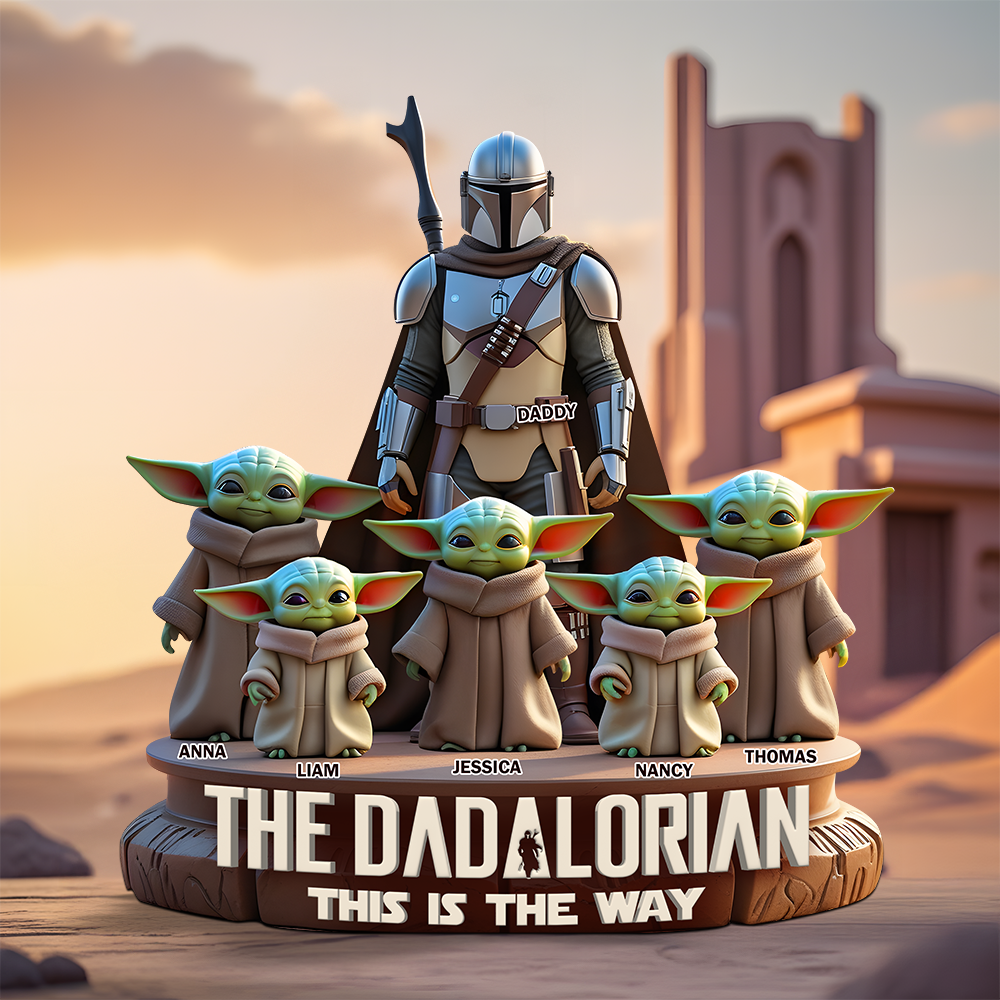 Personalized Gifts For Dad Acrylic Plaque, Dad & His Adorable Kids-Homacus