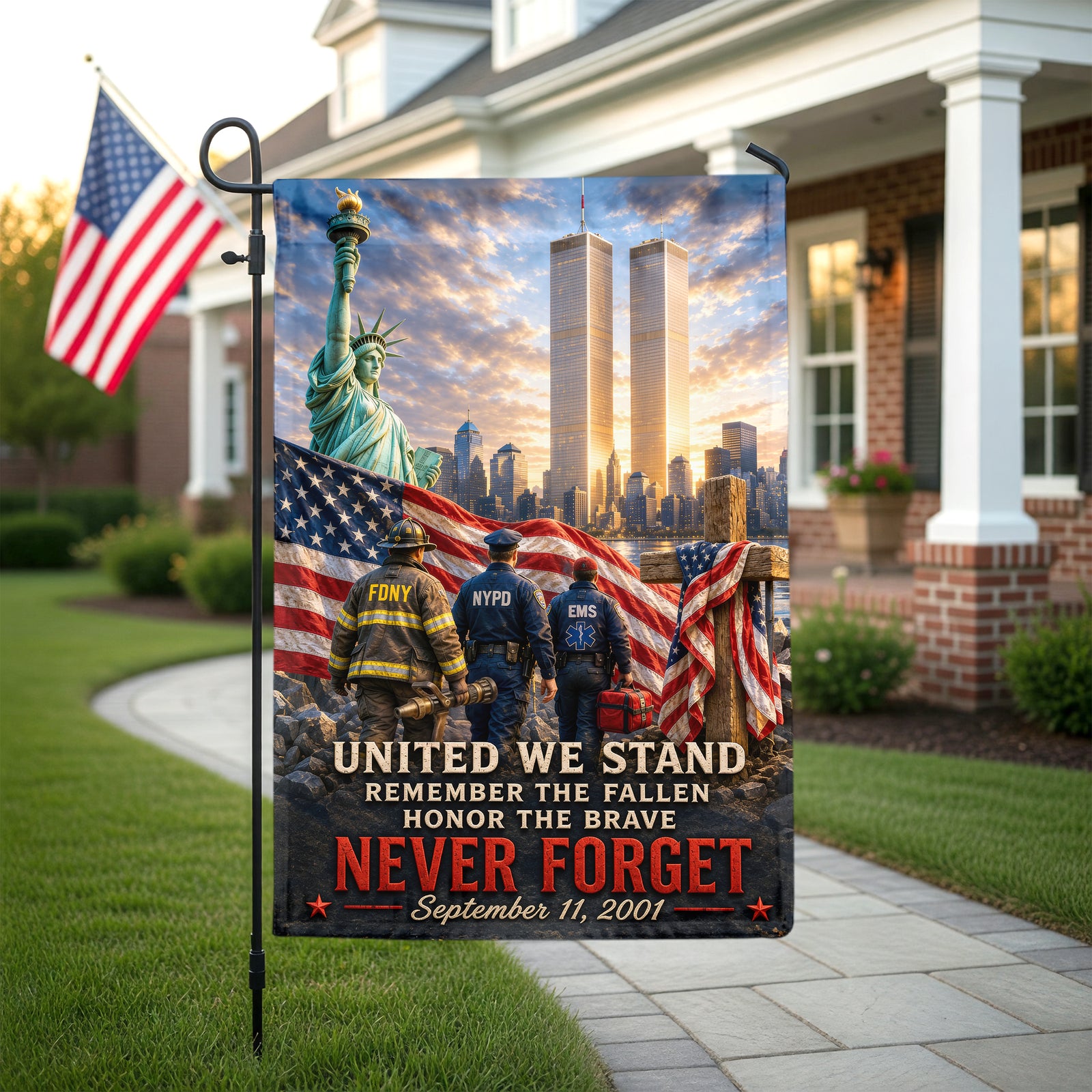 Patriotic Memorial Garden Flag - Memorial Gift 02PAQN280726-Homacus